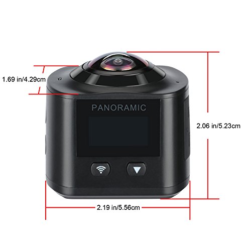 360 Grad Panorama Action Kamera, MixMart HD 1080P WiFi Wasserdichte Action Kamera Helmkamera 220 ° Weitwinkel 2,0 Zoll mit 2 Verbesserten Batterien und Zubehör Kits -