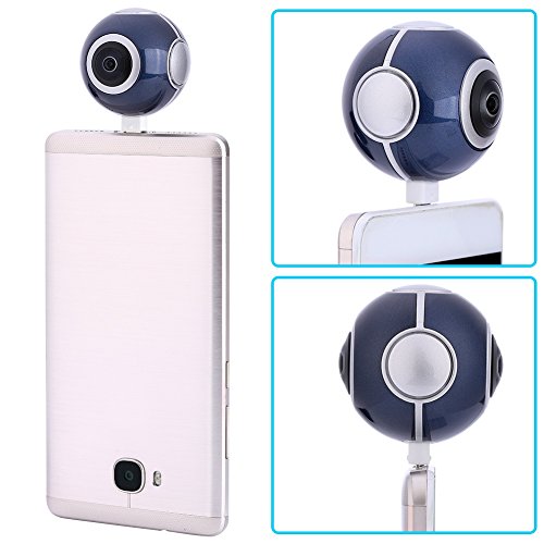 Dual Fisheye Objektiv 2 X 200W HD 360 Grad Sphärische Panorama VR Digitalkamera Für Android Smartphone, Blau - 