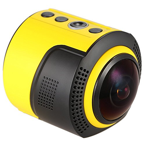 Andoer Detu 360 Grad Panorama Kamera Wifi 1080P 30FPS 8MP Fisheye für VR Aktion Sport Outdoor Kamera Camcorder - 