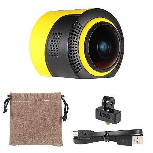 Andoer Detu 360 Grad Panorama Kamera Wifi 1080P 30FPS 8MP Fisheye für VR Aktion Sport Outdoor Kamera Camcorder - 