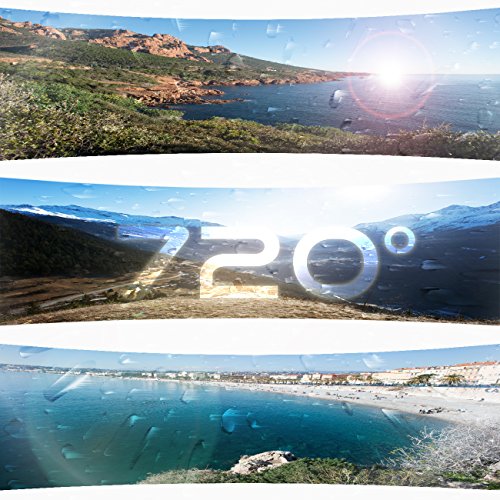 Osmose IOT BirdEyes SPHÄRISCHE 360 GRAD PANORAMA-KAMERA 2x8.0 MP CMOS 4K 30FPS Video 16MP@6080*3040 Pixel Foto | 1600mAh Batterie | Enthält 360° Camera, Tripod, Stativ Hardware und Selfie-Stick (Weiß) - 