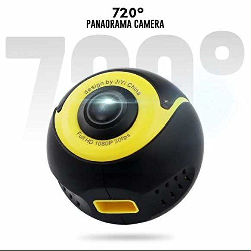 4K Action Kamera WiFi Mini Panoramakamera Ultra HD 360 Grad VR Kamera,Echtzeit Übertragung,Videoaufzeichnung,Weitwinkelobjektiv,geeignet für Smartphone Android - 
