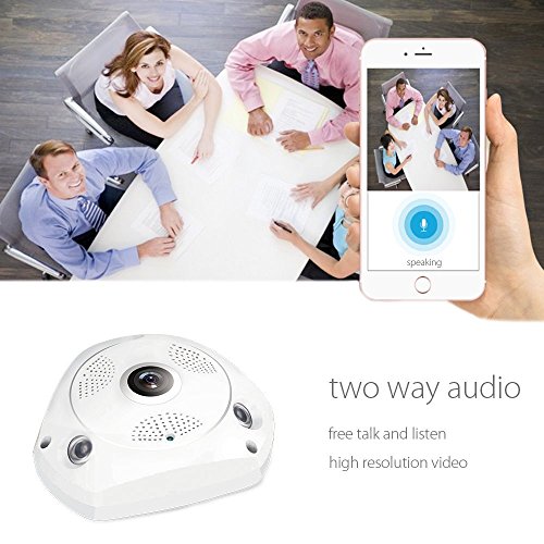 360° Panorama Wireless IP Kamera Cam 960p HD Nachtsicht Zwei-Wege-Audio Überwachungs System Kameras App-Controlled SW09-960 -