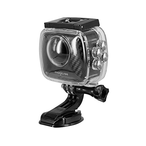 Magicsee P3 VR 360 Grad Panorama Kamera 4K 3040*1520 Doppelobjektiv 220° Fisheye WiFi Sports Action Kamera mit Go Wasserdicht Fall Pro 30M für iPhone iOS Android Smartphone app - 