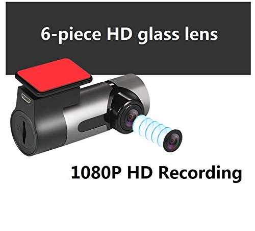 AMYMGLL Auto Recorder Single Shot 360 Grad Panoramakamera Hidden Type Loop Recorder 1080P HD Starlight Nachtansicht Gravity Sensor Max. Unterstützung 128G Speicher Eingebauter WiFi 170 Grad Weitwinkel Schuss , roses red - 
