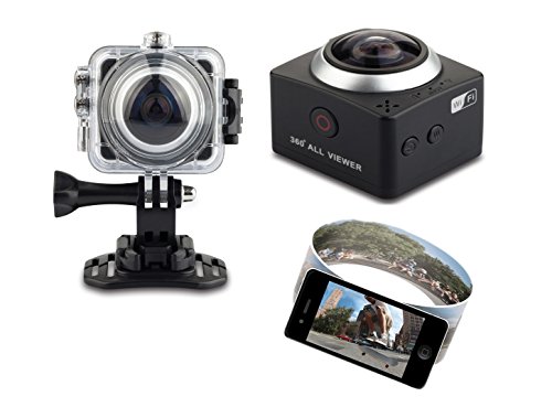 JOYCAM 360 Grad WiFi Action Camera 30 m Unterwasser HD 1080p mit 1,5 Zoll LCD-Bildschirm für Outdoor-Sportarten - 6
