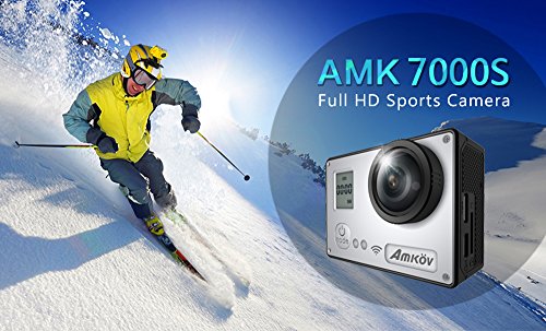 VIGICA ACT74S WiFi Action Kamera 20 MP Unterwasserkamera 40m 4K HD Sport Cam 170 ° Weitwinkel mit 2.4 G Handgelenk Fernbedienung Zubehör Kits Schwarz - 