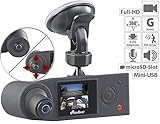 NavGear 360 Grad Kamera Auto: Full-HD-Dashcam mit 2 Kameras für 360°-Panorama-Sicht, G-Sensor (360 Grad Dashcam Parküberwachung) - 3