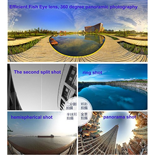 ssstar Cube 360 Sport Video Kamera Wifi H.264 360 Grad Panorama Kamera 360 x 190 ° Großer Panorama Shot Sport Kamera, schwarz -