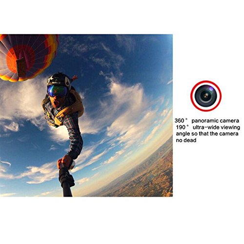 ssstar Cube 360 Sport Video Kamera Wifi H.264 360 Grad Panorama Kamera 360 x 190 ° Großer Panorama Shot Sport Kamera, schwarz -