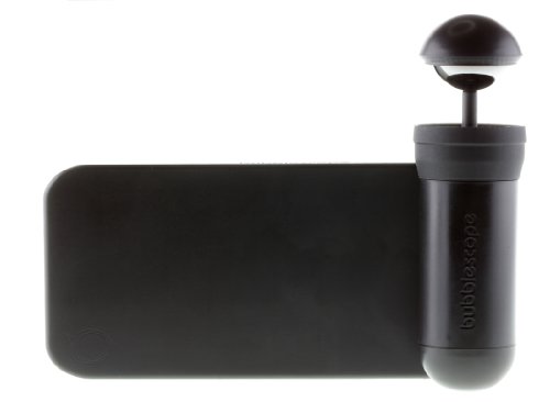 Bubblescope 360 Grad Kameralinse mit Clip-On Schutzhülle Case Cover für iPhone 5/5S - Schwarz -