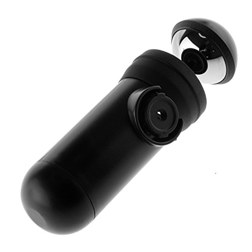 Bubblescope 360 Grad Kameralinse mit Clip-On Schutzhülle Case Cover für iPhone 4/4S und iPhone 5/5S/SE - Schwarz